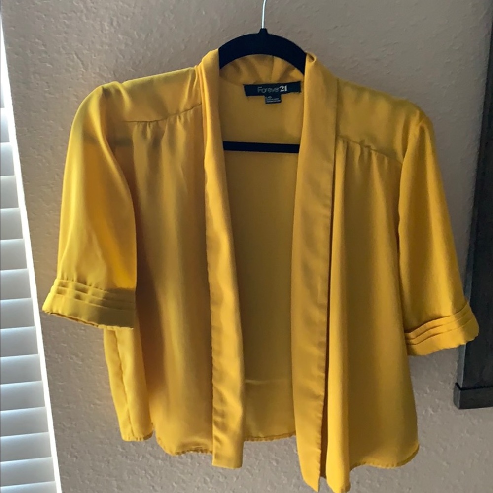Yellow Mustard Bolero Jacket L